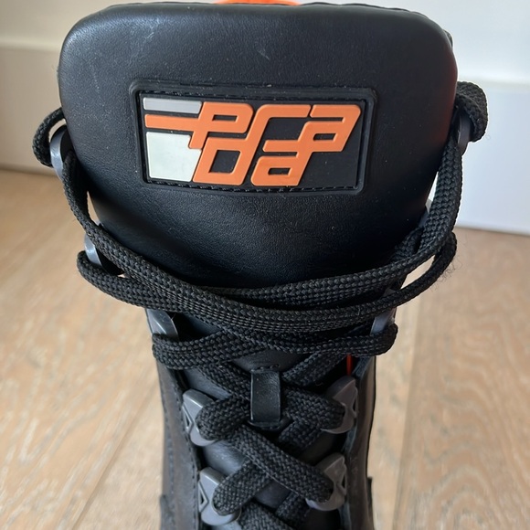 PRADA NEOPRENE NEON DETAIL LACE UP
BOOT - Picture 4 of 6